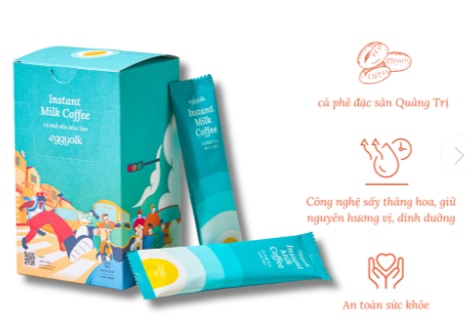 Egg yolk cà phê sữa hòa tan ミルクコーヒー