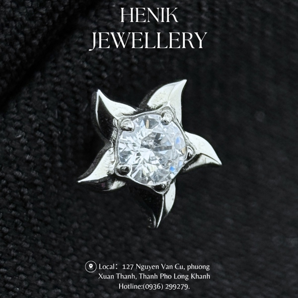 THE SUN IT SHINING EARRING - TITANIUM ASTM-F136