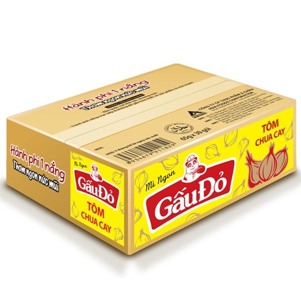 Mì Gấu Đỏ tôm chua cay 65g