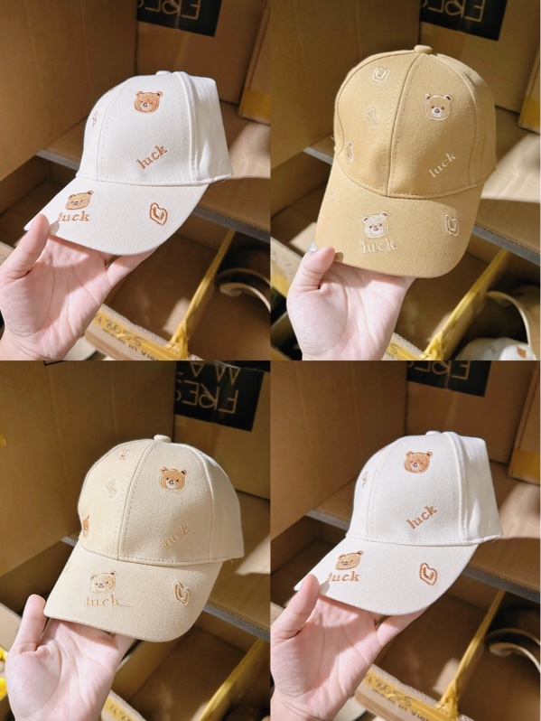 Ac202 mũ lưỡi trai hình gấu