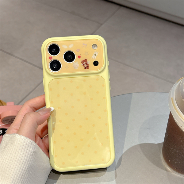 Case Vàng Chấm Bi Gấu Nâu - 17PROMAX