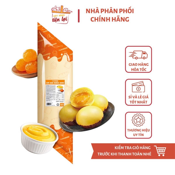 Xốt Kem Trứng Muối FariBake Túi 1Kg