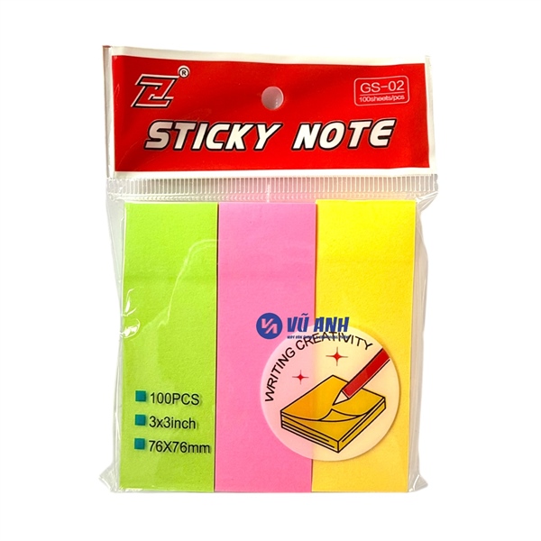 Giấy Note 3x3 3 Mảnh