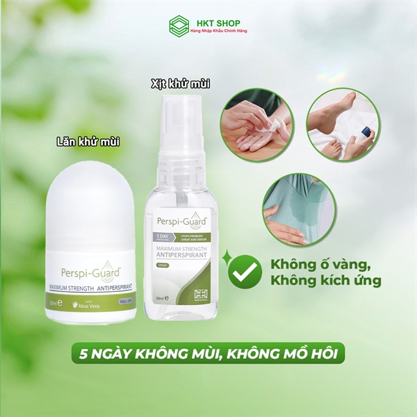 Combo 2 món xịt và lăn perspi guard