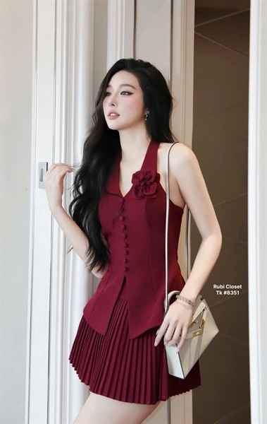 NSN11 SÉT TUYẾT MƯA ÁO YẾM CHÂN VÁY DẬP LY