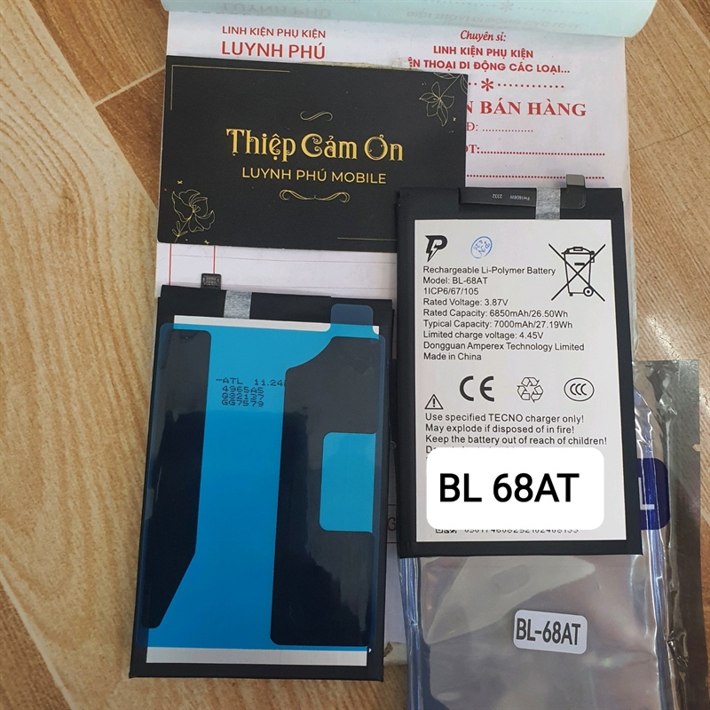 Pin tecno Pova 2/pova 3/BL 68AT