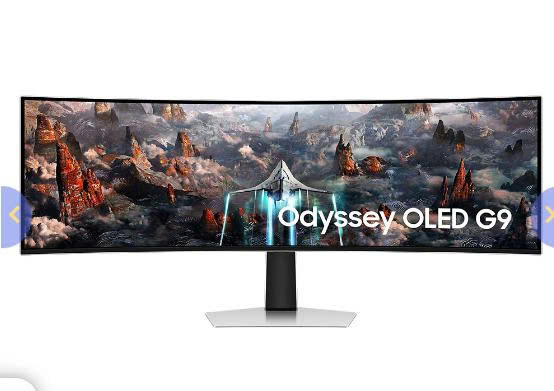 Màn hình Samsung Odyssey OLED G9 G93SC LS49CG934SEXXV (49 inch/OLED/DualQHD/240Hz/0.03ms/Cong/màu bạc)(2Y)