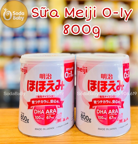 Sữa Meiji Lon 0-1y 800g