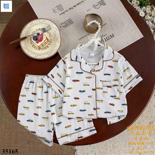 35165-Bộ Pyjama Ô tô sắc màu
