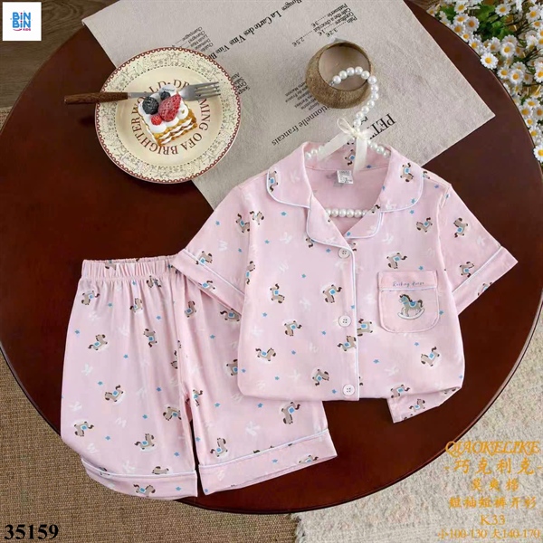 35159-Bộ Pyjama TN Ngựa hồng