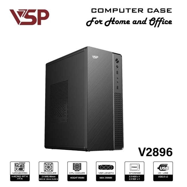 Vỏ Case VSP V2896 (M-ATX)