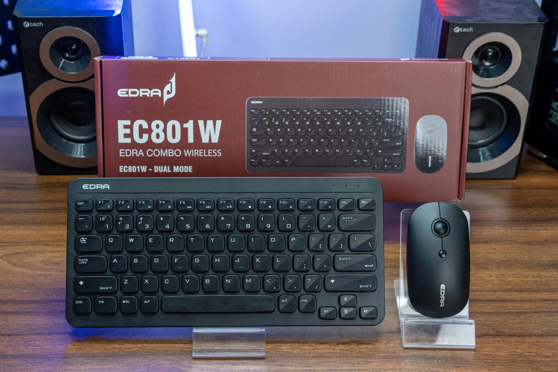 COMBO BÀN PHÍM + CHUỘT KHÔNG DÂY EDRA EC801 (VĂN PHÒNG CAO CẤP)