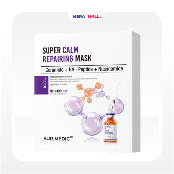 [ Hàng Công Ty ] Mặt Nạ Sur Medic Super - #Calm Repairing Mask ( Hộp 10 Miếng )