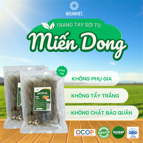 Miến dong Tráng tay Sợi to 250g