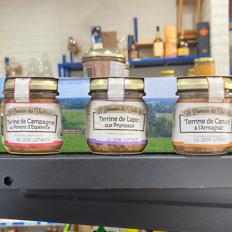 Pate Tuilieres - Mix Terrine 270 gr ( 3 tins )