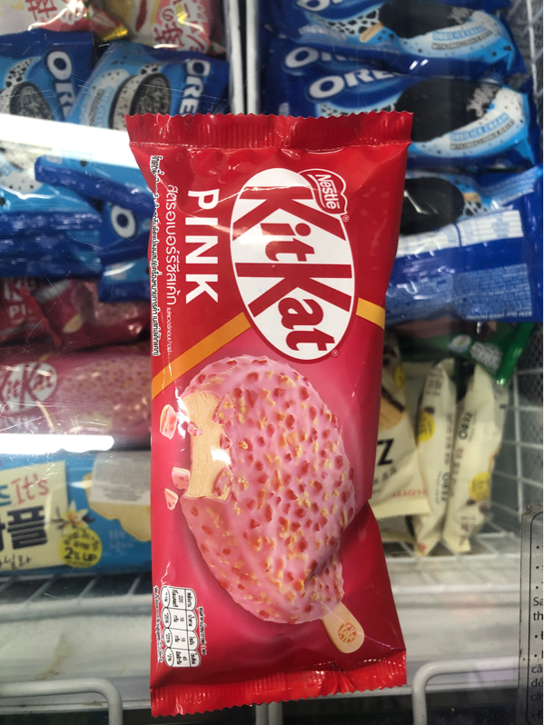 Kem que Kitkat dâu pink 64GR