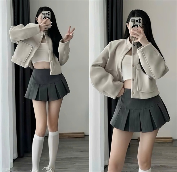Chân váy xếp ly
