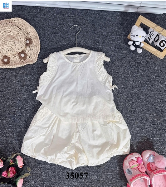 35057-Set Bộ Bí Nơ Kem Nhí