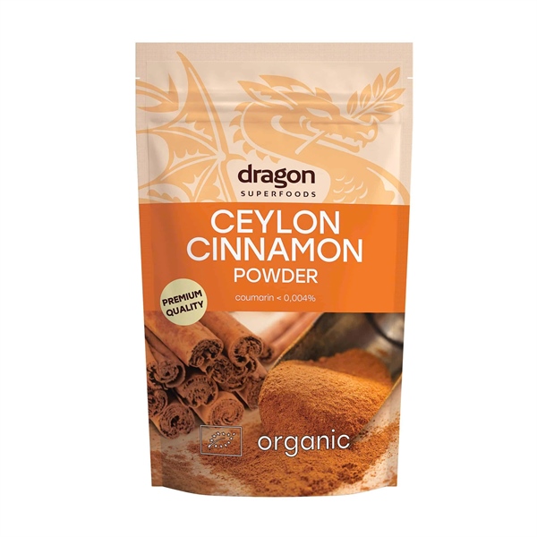 Bột quế Ceylon hữu cơ Dragon Superfoods 150g