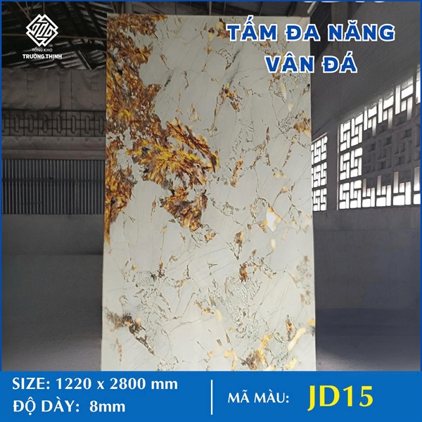 TẤM ĐA NĂNG - VÂN ĐÁ JD15 - 8MM - 2M8