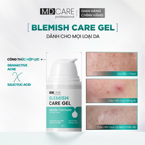Gel Chấm Mụn MDCARE Blemish 15ml
