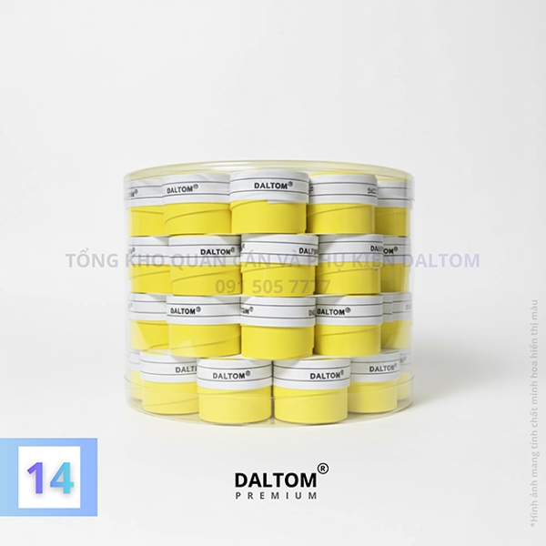 Quấn cán Daltom 2 lớp Màu vàng Chanh | 120 x 25 x 0.07 mm | Dùng cho Cầu Lông, Tennis, Bóng Bàn, Pickleball, Câu Cá