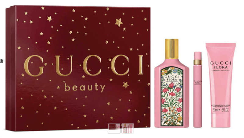 SET NC HOA GUCCI FLORA GORGEOUS GARDENIA EDP 100ML HỒNG (+ NƯỚC HOA 10ML + BODY LOTION 50ML)