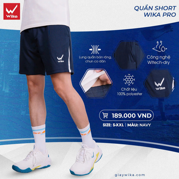 Giền Pickleball - Quần short Wika Pro