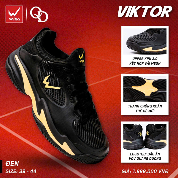 Giền Pickleball - Giày Pickleball Wika Viktor Quang Dương