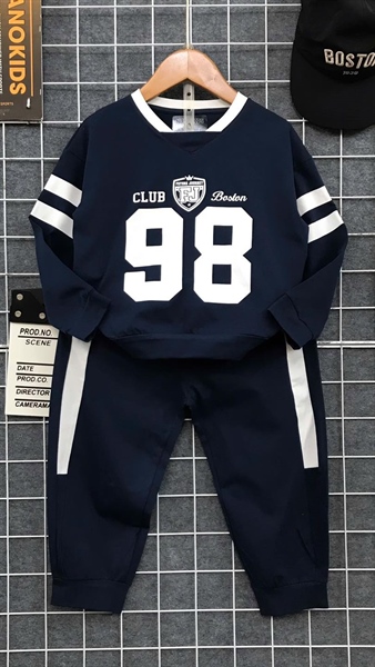 Bộ DT CLUB BOSTON 98 xanh dương, xanh trời, da (6-10)
