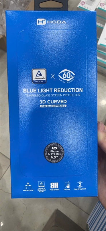 CL HODA iPHONE 17 Pro Max 6.9 full màn chống ánh sáng xanh