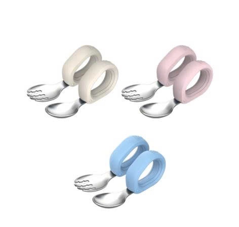 Bộ thìa nĩa inox tay cầm tròn Hallysen xanh