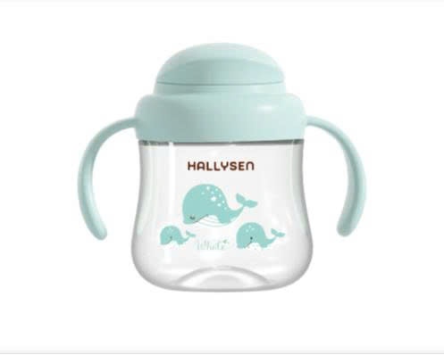 Bình tập uống Hallysen xanh 210ml (6M+)