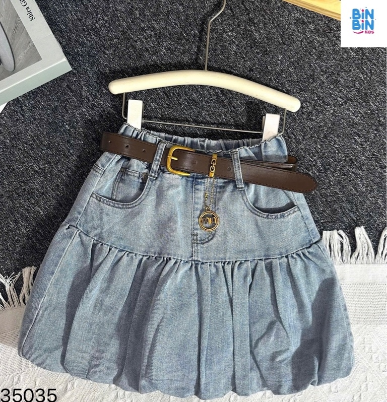 35035-CV bí jeans xanh