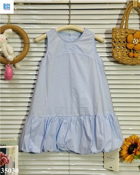 35030-Đầm SN bí xanh nhí