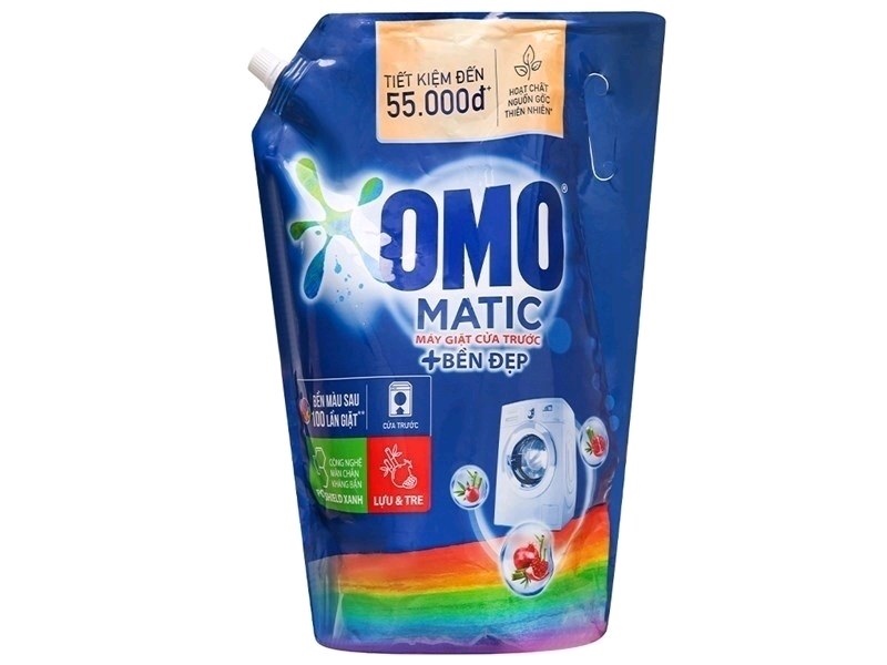 Nước giặt Omo túi 3.6kg cửa trước giữ màu