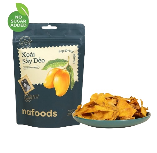 Nafood xoài sấy dẻo không đường 100g Dried Mango no sugar 無糖ドライマンゴー