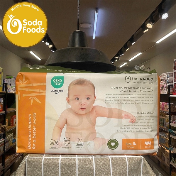 Tã quần Uala Rogo Việt L44 (9-14kg)