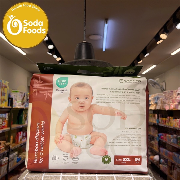 Tã quần Uala Rogo Việt 3XL (trên 18kg)