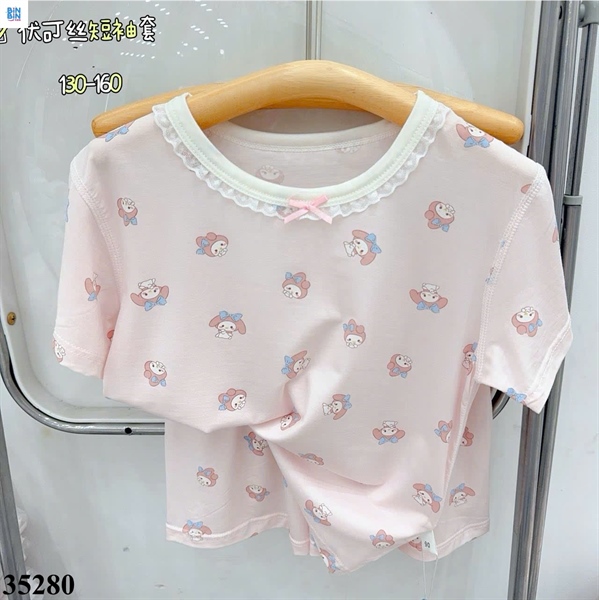 35280- Bộ tencel TN Melody nơ xanh