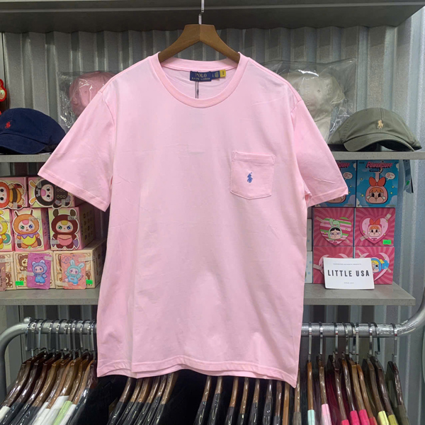 [Thanh lý] RALPH LAUREN BASIC TEE POCKET (Lỗi QR Code) - PINK
