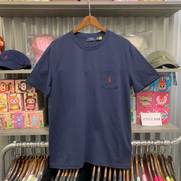 [Thanh lý] RALPH LAUREN BASIC TEE POCKET (Lỗi QR Code) - NAVY