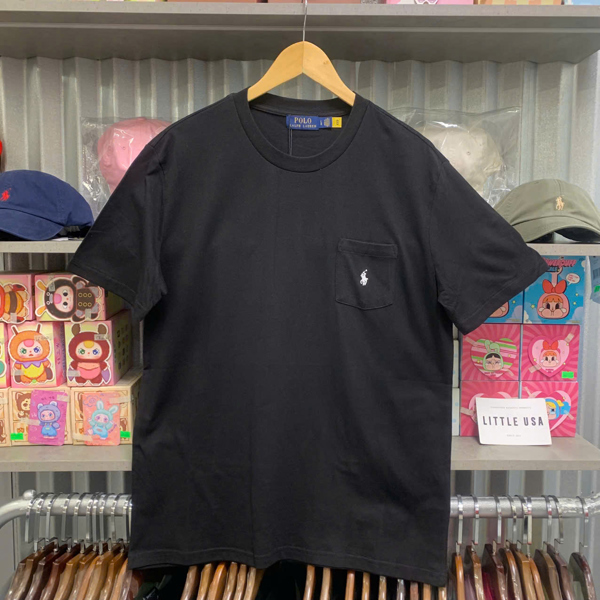 [Thanh lý] RALPH LAUREN BASIC TEE POCKET (Lỗi QR Code) - Black