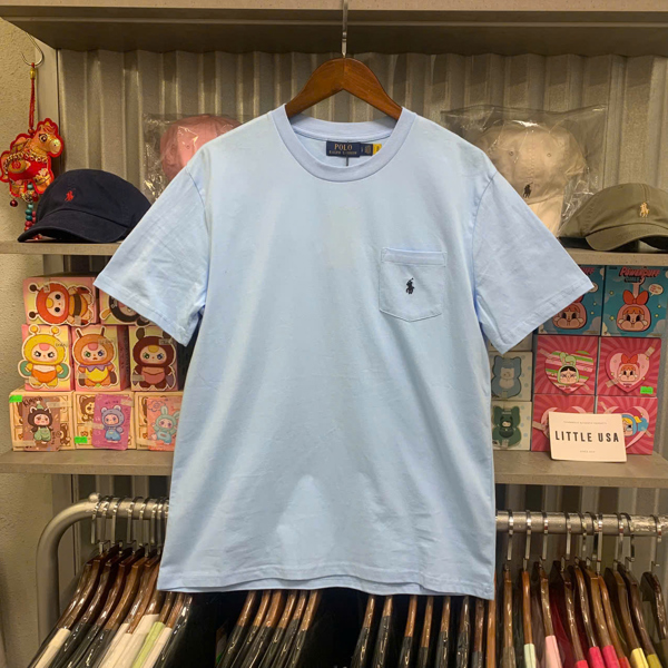 [Thanh lý] RALPH LAUREN BASIC TEE POCKET (Lỗi QR Code) - BLUE
