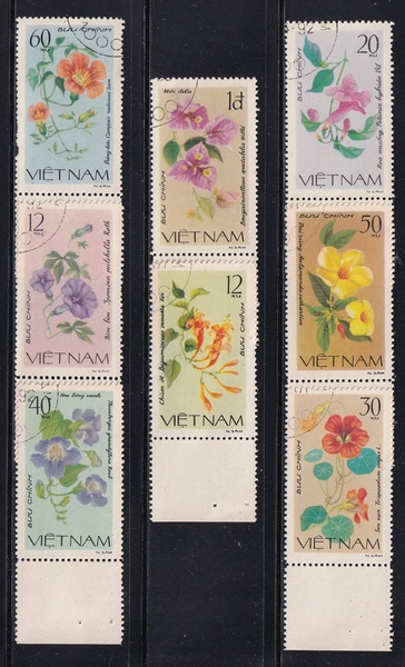 Bộ 8 Tem Bưu Chính Việt Nam - Hoa Leo 1980 (8) | Used/CTO