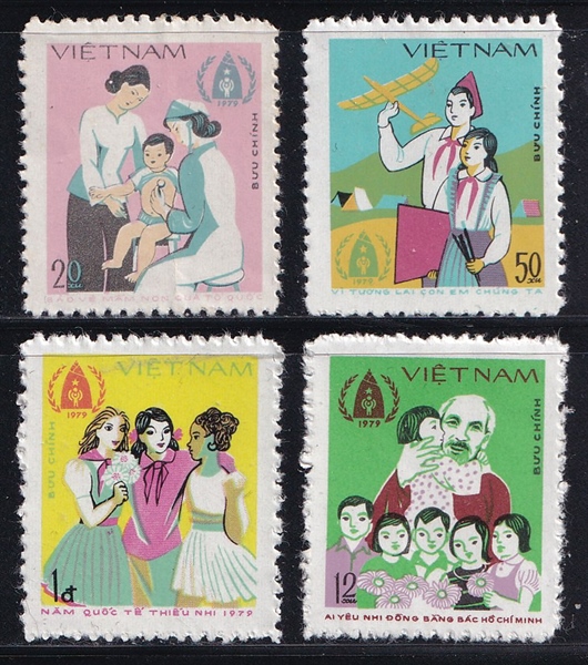 Bộ 4 Tem Bưu Chính Việt Nam - Năm Quốc Tế Thiếu Nhi 1979 (4) | Mint