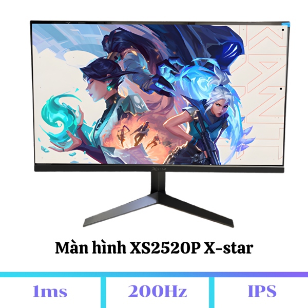 Màn hình X-Star 24.5inch XS2520P (200Hz, tấm nền IPS, Hdmi/Display/USB/Audio, chống ánh sáng xanh)(2Y)