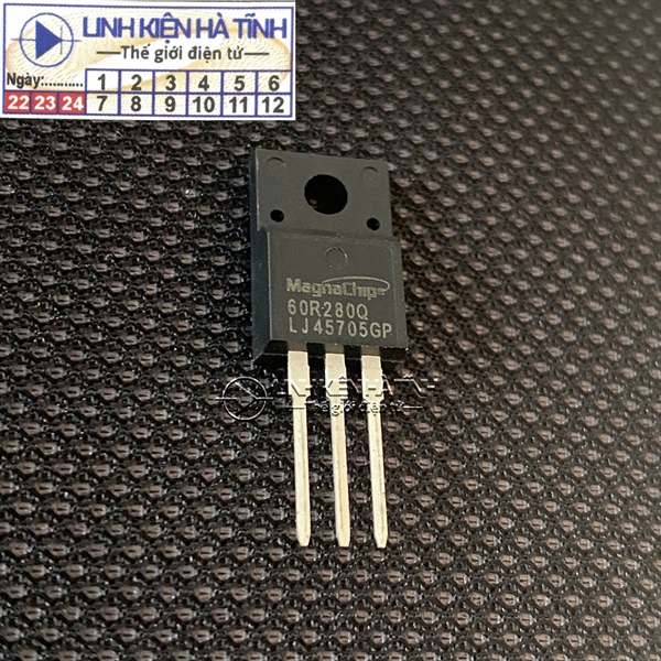mosfet 6R280P6 IPA60R280P6 TO-220F 650V 39A mới -AG4