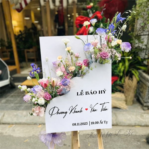 Bảng Welcome 3D Size 50x70 Mẫu Tam Giác 01