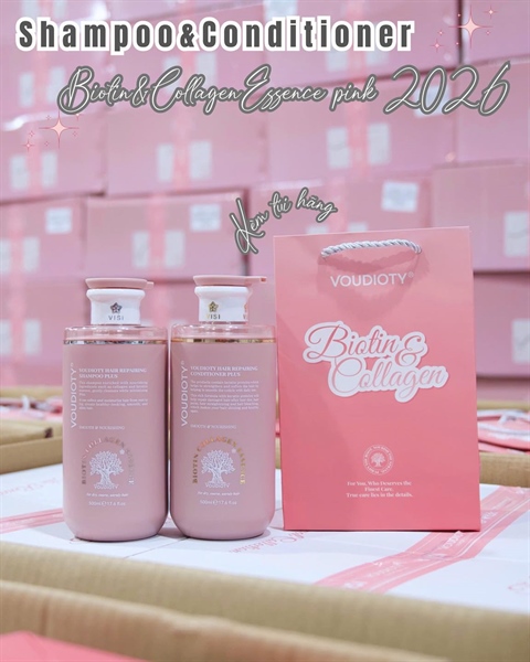 (VAT) LẺ GỘI Biotin Collagen Voudioty Pink (Hồng) (225)